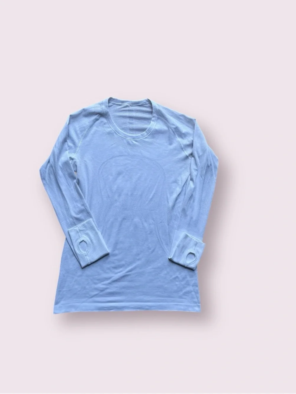 Lululemon Athletica White Long-Sleeve Seamless Performance Top Size 10